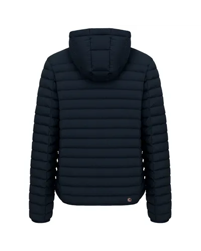 Colmar Men's Light Down Jacket with Hood, Navy Blue