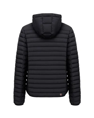 Colmar Giacca Piumino Leggero con Cappuccio Uomo, Black/Vulcan