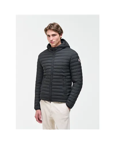 Colmar Giacca Piumino Leggero con Cappuccio Uomo, Black/Vulcan