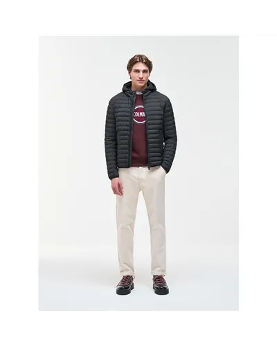 Colmar Giacca Piumino Leggero con Cappuccio Uomo, Black/Vulcan