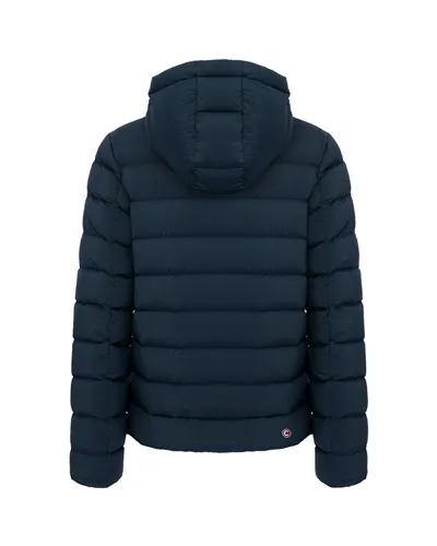 Colmar Men's Down Jacket with Detachable Hood, Navy/Dark Blue