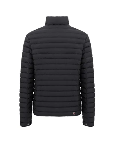 Colmar Men's Light Down Jacket with Padded Collar, Black/Vulcan