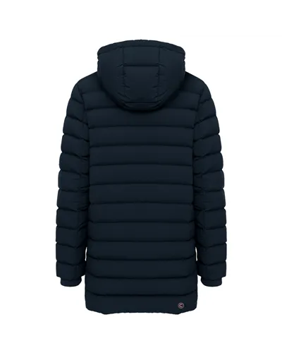 Colmar Men's Quilted Down Jacket with Side Slits, Navy/Dark Blue