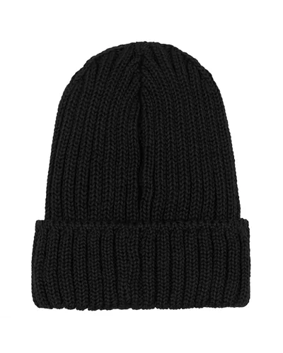 Colmar Unisex Rib-Knit Hat with Turn-Up, Black