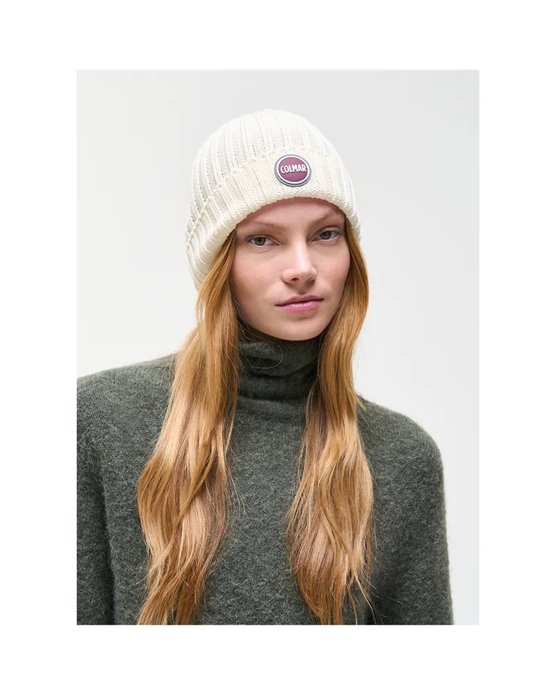 Colmar Berretto a Coste con Risvolto Unisex, Black
