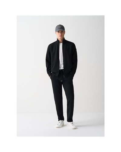 Colmar Men's Jacquard Tracksuit Bottoms, Black