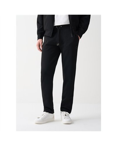 Colmar Men's Jacquard Tracksuit Bottoms, Black