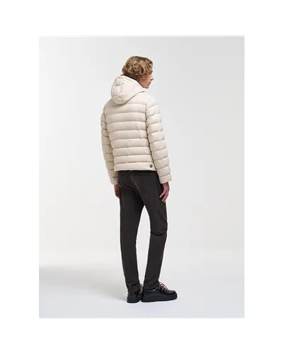 Colmar Men's Down Jacket with Detachable Hood, Nude/Arizona