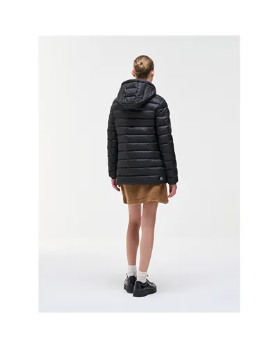 Colmar Women's Hooded Down Jacket, Black
