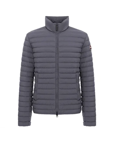 Colmar Men's Light Down Jacket with Padded Collar, Street/Black