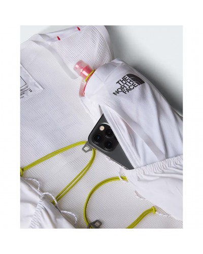 The North Face Summit Run 5 Gilet Idrico Running, TNF White/White Ash (2 Soft Flask da 500 ml Incluse)