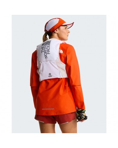 The North Face Summit Run 5 Hydration Running Vest, TNF White/White Ash (2 500 ml Soft Flask Included)