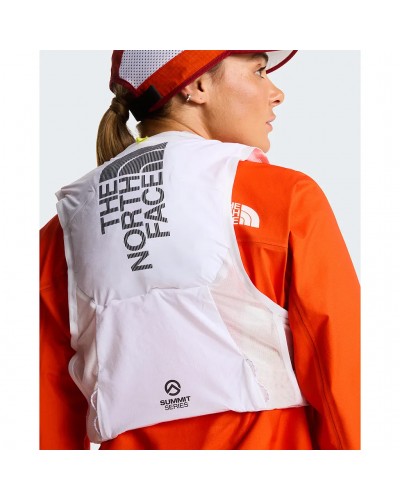 The North Face Summit Run 5 Gilet Idrico Running, TNF White/White Ash (2 Soft Flask da 500 ml Incluse)