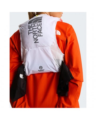The North Face Summit Run 5 Gilet Idrico Running, TNF White/White Ash (2 Soft Flask da 500 ml Incluse)