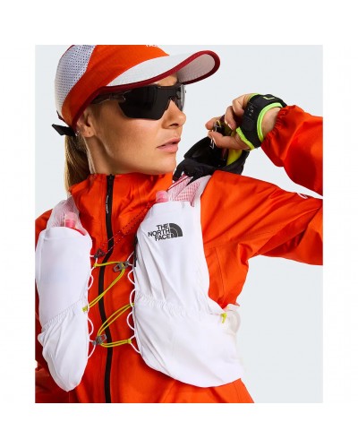 The North Face Summit Run 5 Gilet Idrico Running, TNF White/White Ash (2 Soft Flask da 500 ml Incluse)