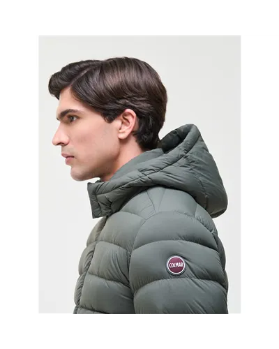 Colmar Men's Down Jacket with Detachable Hood, Underwood/Muddy