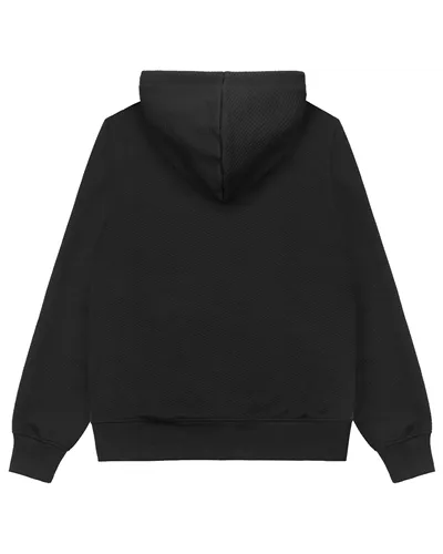 Colmar Felpa Full-Zip in Jacquard con Cappuccio Uomo, Black