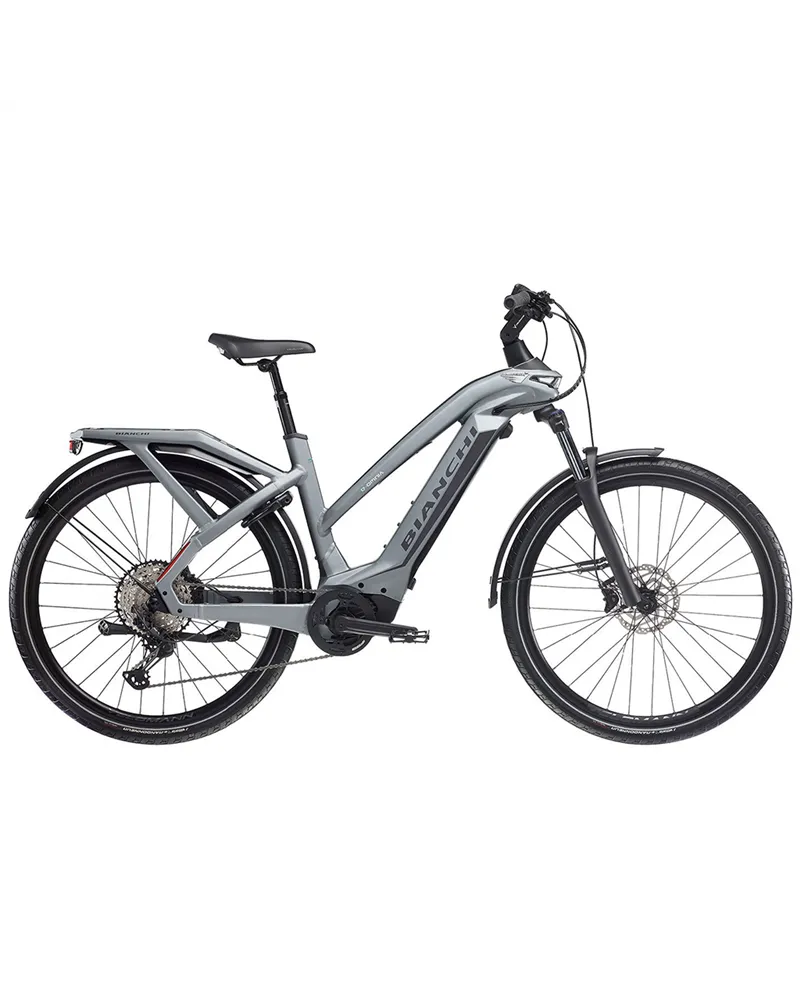 Bianchi e-Omnia T-Type ST Shimano Deore 10v OLI Edge 630Wh, 4F Metal Grey/Graphite Full Matt MY24