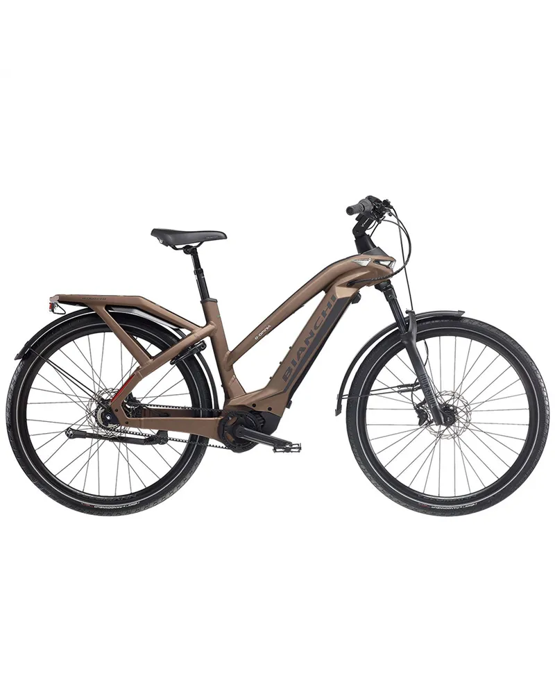 Bianchi e-Omnia T-Type ST Shimano Deore 10v OLI Edge 630Wh, 4E Metal Brown/Graphite Full Matt MY24