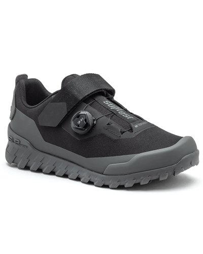 Suplest Trail 2.0 Performance Boa L6 Men's All-rounder Cycling Shoes, Black/Grey