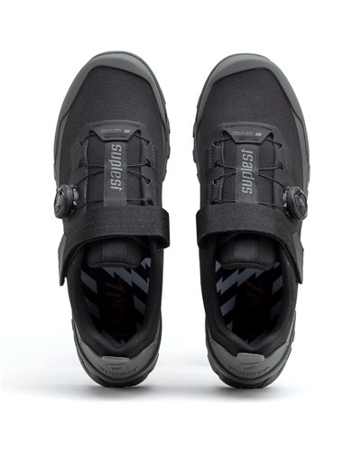 Suplest Trail 2.0 Performance Boa L6 Men's All-rounder Cycling Shoes, Black/Grey