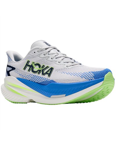 Hoka Mach X 3 Men's Running Shoes, Cosmic Grey/Virtual Blue