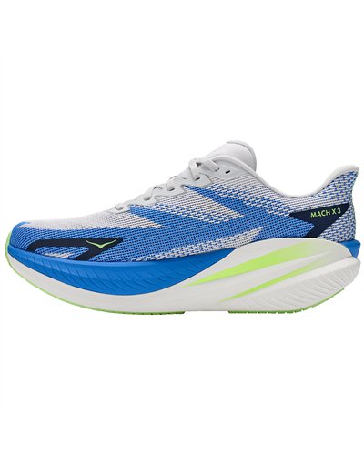 Hoka Mach X 3 Men's Running Shoes, Cosmic Grey/Virtual Blue