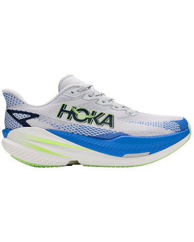 Hoka Mach X 3 Men's Running Shoes, Cosmic Grey/Virtual Blue