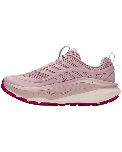 Hoka Stinson 8 Women's Trail Running Shoes, Pink Opal/Alabaster
