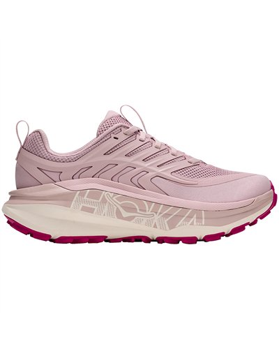 Hoka Stinson 8 Women's Trail Running Shoes, Pink Opal/Alabaster