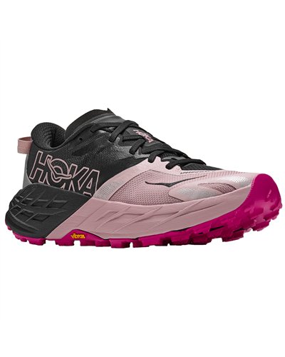 Hoka Speedgoat 7 Women's Trail Running Shoes, Black/Pink Opal
