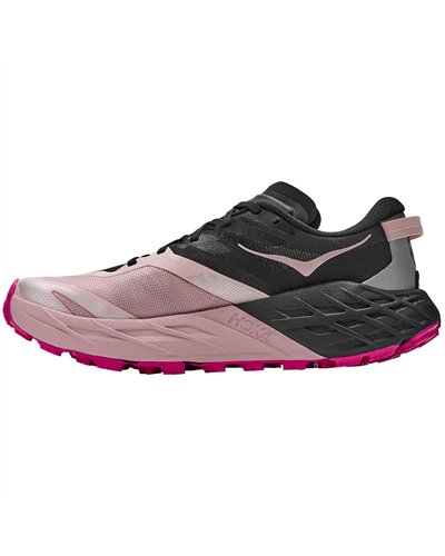 Hoka Speedgoat 7 Women's Trail Running Shoes, Black/Pink Opal