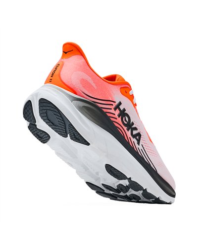 Hoka Clifton 11 Men's Running Shoes, Neon Tangerine/Frost