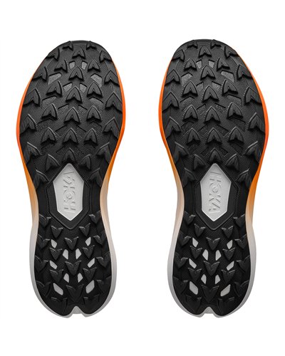 Hoka Zinal 3 Scarpe Trail Running Uomo, Frost/Neon Tangerine