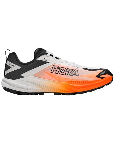 Hoka Zinal 3 Scarpe Trail Running Uomo, Frost/Neon Tangerine