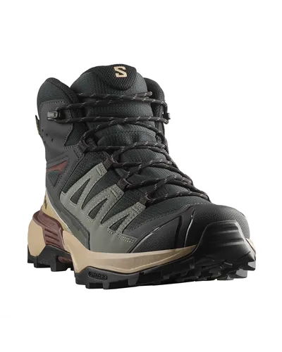 Salomon X Ultra 360 Mid GTX Gore-Tex Scarponi Trekking Uomo, Phantom/Desert Tan/Rum Raisin