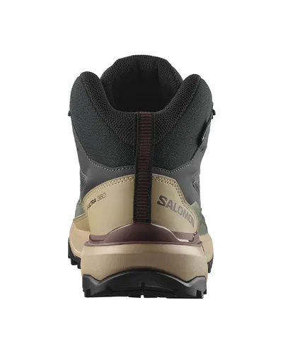 Salomon X Ultra 360 Mid GTX Gore-Tex Scarponi Trekking Uomo, Phantom/Desert Tan/Rum Raisin