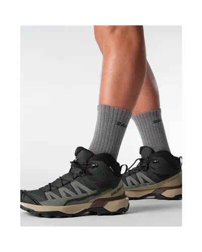 Salomon X Ultra 360 Mid GTX Gore-Tex Scarponi Trekking Uomo, Phantom/Desert Tan/Rum Raisin