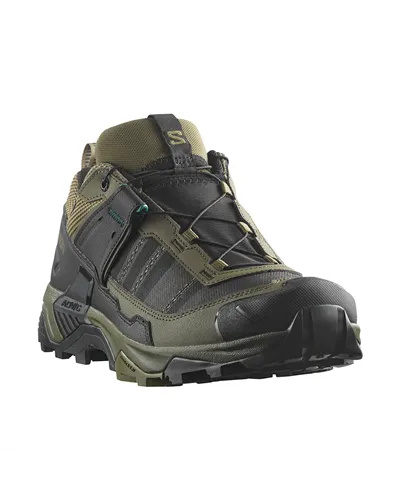 Salomon X Ultra 5 GTX Gore-Tex Scarpe Trekking Uomo, Olive Night/Black/Bistro Green