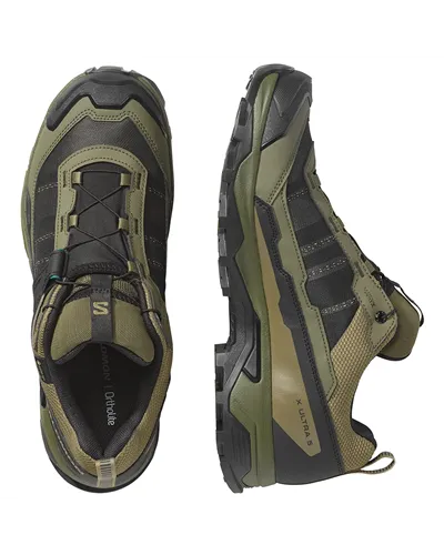 Salomon X Ultra 5 GTX Gore-Tex Scarpe Trekking Uomo, Olive Night/Black/Bistro Green