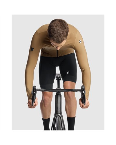 Assos Mille GT Spring Summer C2 Maglia Maniche Lunghe Uomo Full Zip, Bronze Ash