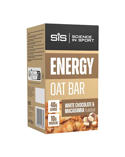 SIS GO Energy Oat Bar White Chocolate/Macadamia Flavour, 70gr (4 bars box)