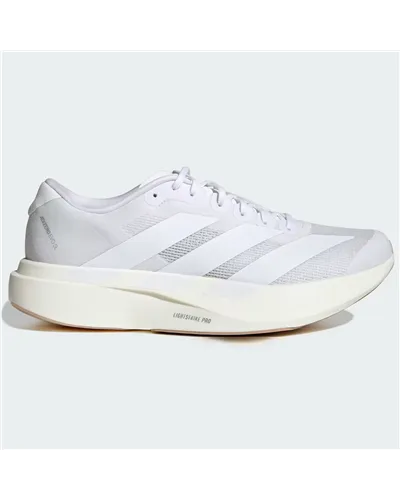 Adidas Adizero Evo SL Men's Running Shoes, Cloud White/Cloud White/Warm Sandstone