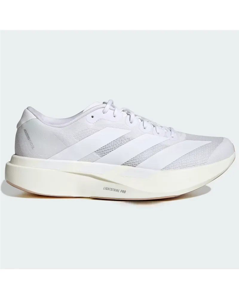 Adidas Adizero Evo SL Scarpe Running Uomo, Cloud White/Cloud White/Warm Sandstone