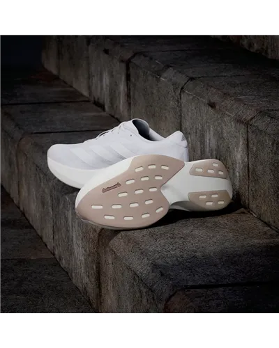 Adidas Adizero Evo SL Scarpe Running Uomo, Cloud White/Cloud White/Warm Sandstone