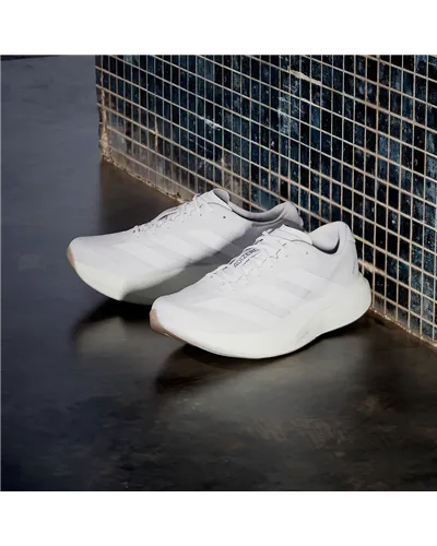 Adidas Adizero Evo SL Scarpe Running Uomo, Cloud White/Cloud White/Warm Sandstone