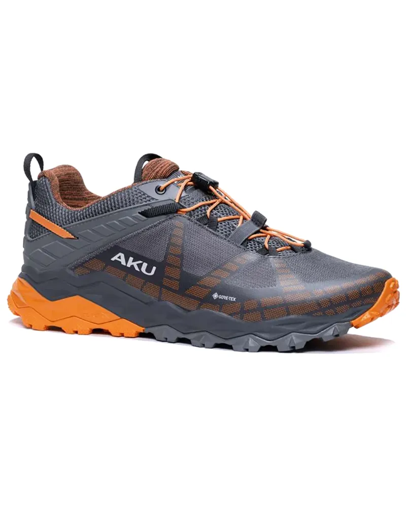 Aku Flyrock GTX Gore-Tex Men's Fast Hiking Shoes, Black/Orange