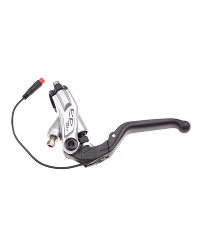 Magura Corpo Leva Freno HS33Re 4 Dita in Alluminio, Aperto Higo/NC Cavo 150mm, Argento/Nero