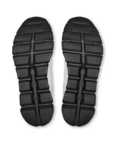 On Cloud 6 Men's Running Shoes, White/Black