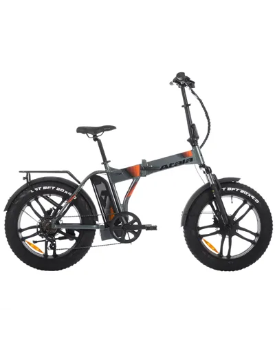 Atala e-Bike Extrafolding 6.6 Shimano Tourney 7sp Ananda 627Wh, Anthracite/Orange Satin